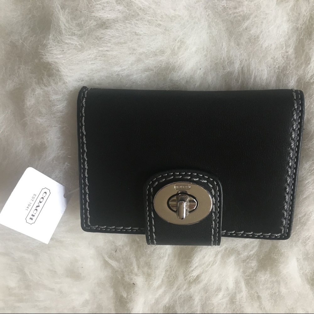 Coach Leather Black Wallet